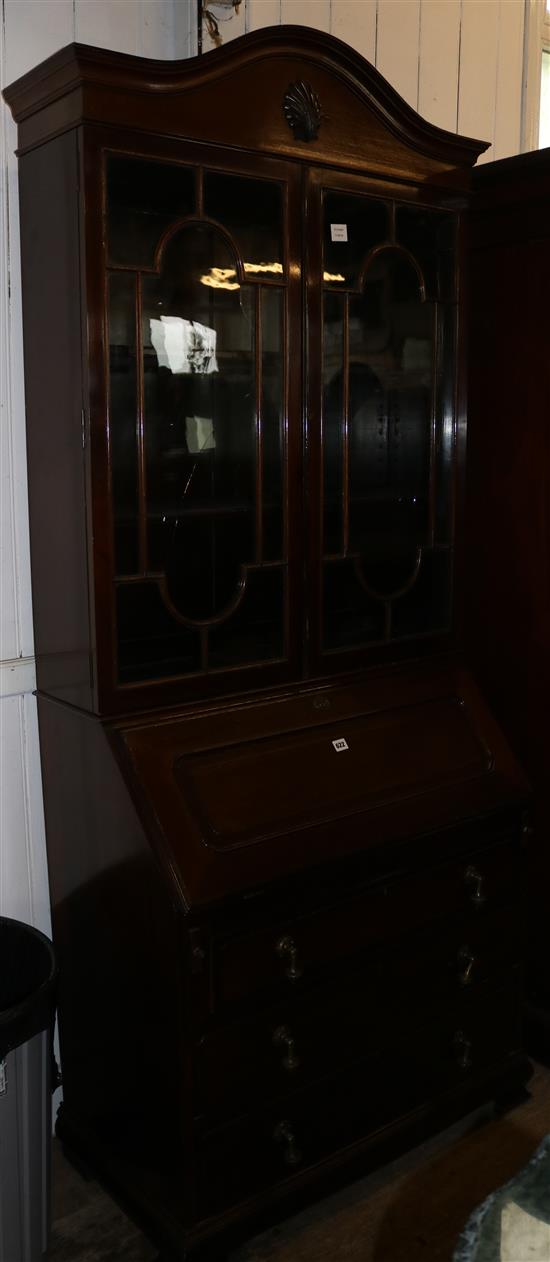 Mahogany bureau bookcase